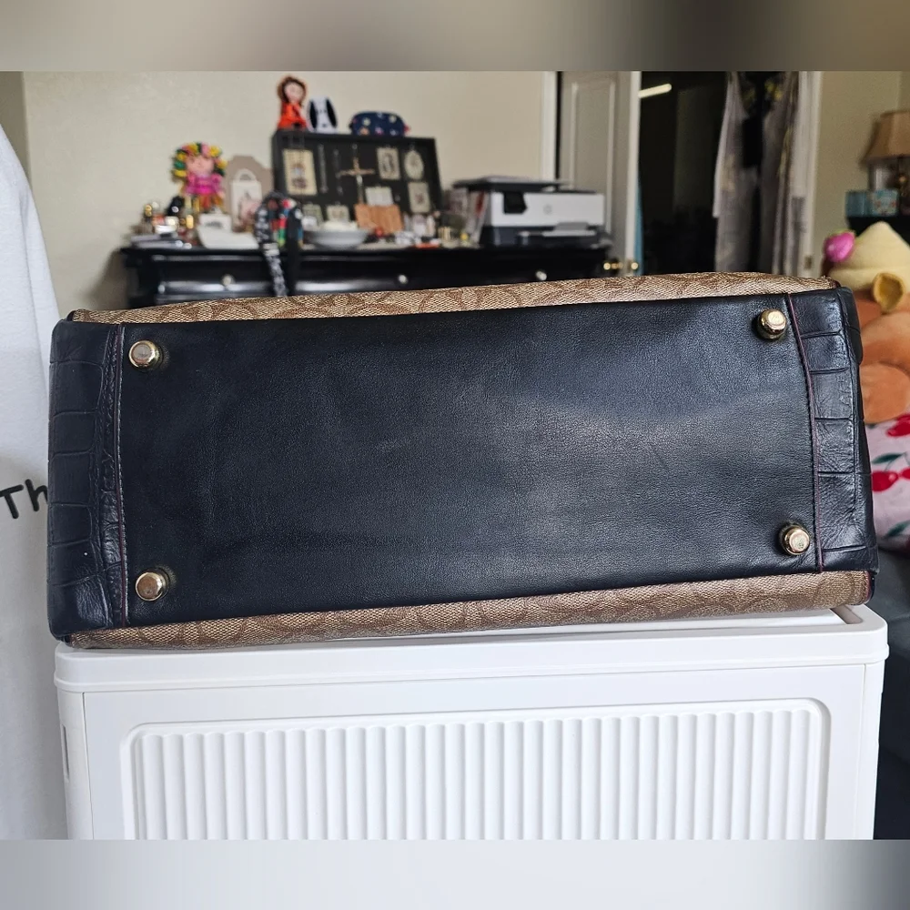 Coach Morgan Signature Satchel Bag